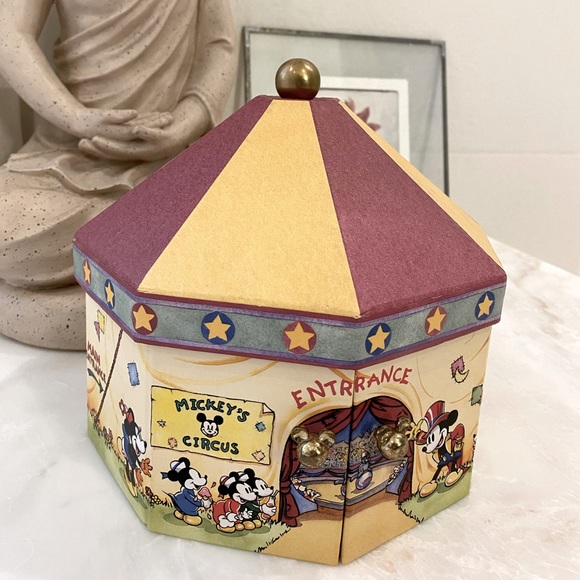 Disney Other - 🎉HP🎉Vintage Disney Circus themed box with uniquely Mickey door handles.